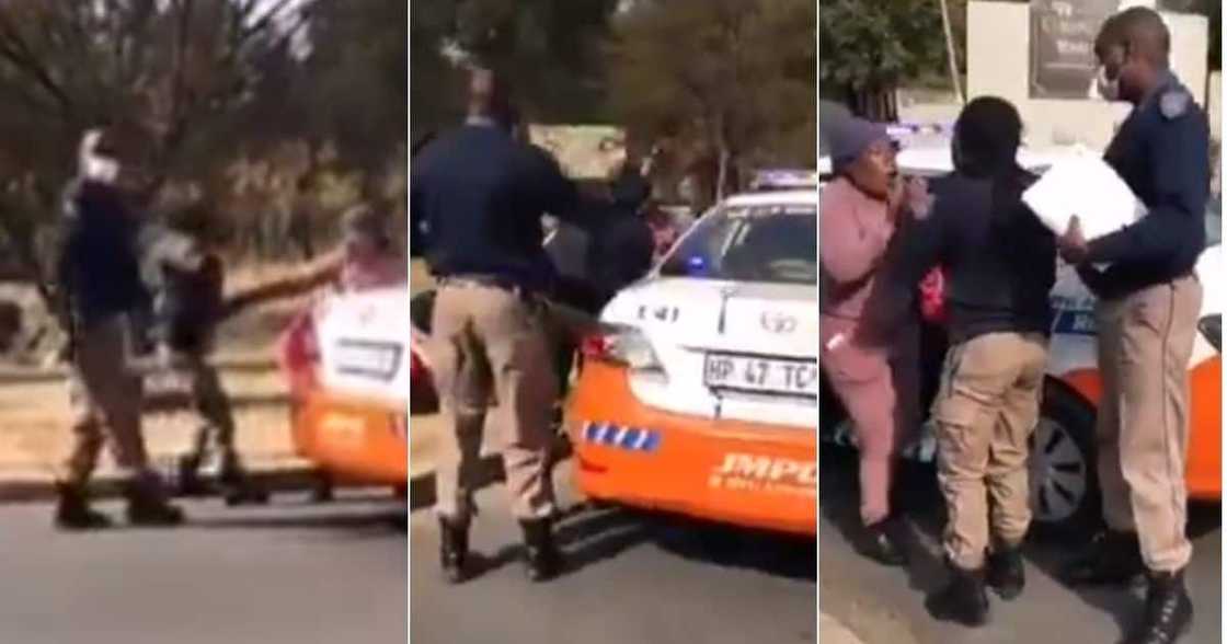 South Africa, Metro Police, Johannesburg, Street Vendor South Africa, Metro Police, Johannesburg, Street Vendor