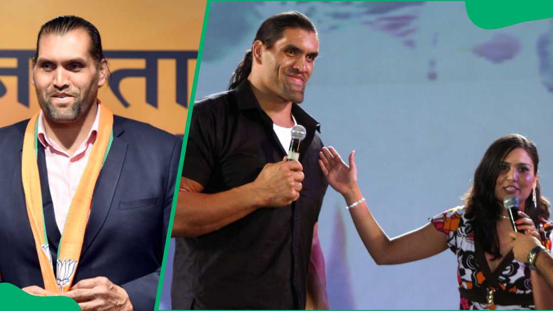 The Great Khali and his wife, Harminder Kaur The Great Khali and his wife, Harminder Kaur