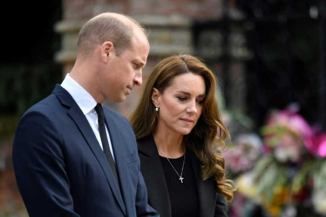 William walked behind his grandmother's coffin as it was moved from Buckingham Palace to Westminster William walked behind his grandmother's coffin as it was moved from Buckingham Palace to Westminster