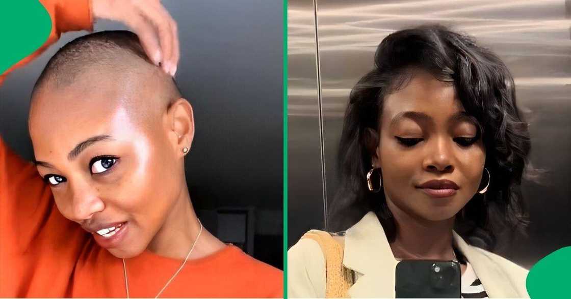 Woman uses hair growth serum from Masodi Organics.