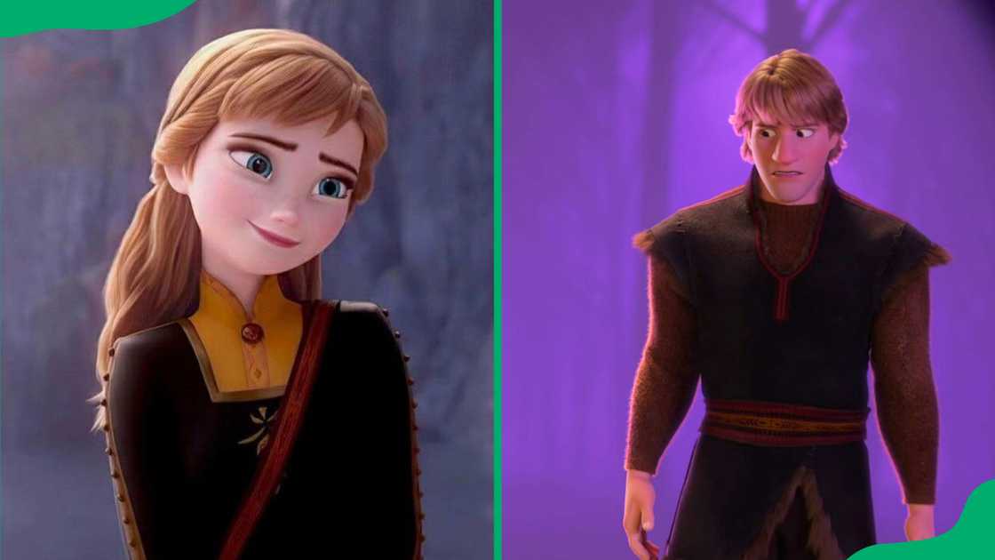 Anna and Kristoff. Anna and Kristoff.