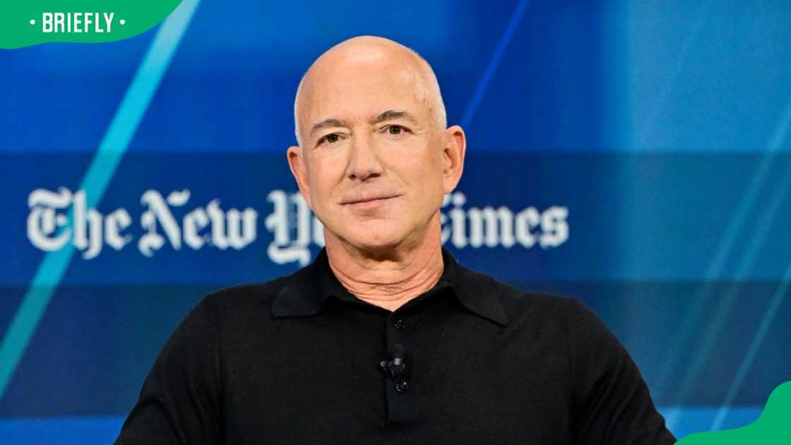 Jeff Bezos during The New York Times Dealbook Summit in 2024