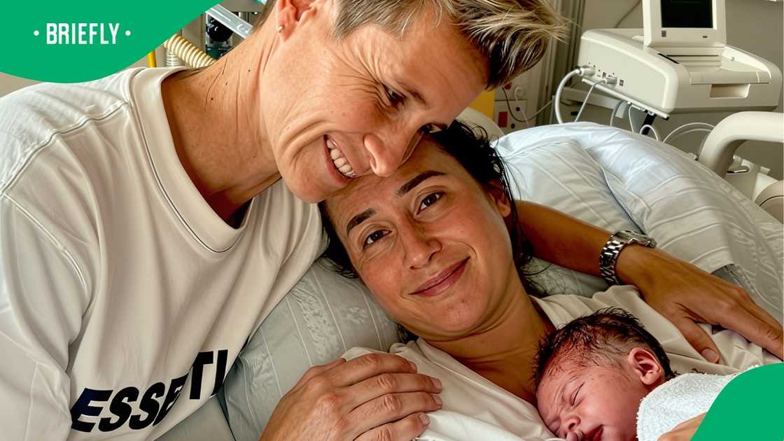 Banyana Banyana legend Janine Van Wyk and Julia Molin become parents. Banyana Banyana legend Janine Van Wyk and Julia Molin become parents.