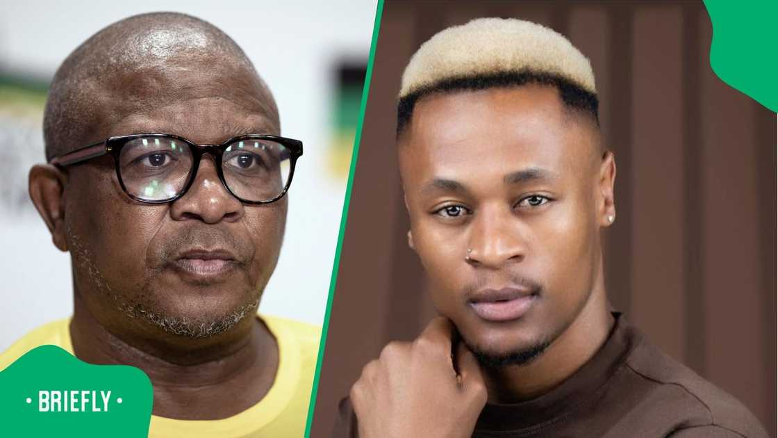 Fikile Mbalula reacts to pic of him with Limpopo Boy's signature hairstyle Fikile Mbalula reacts to pic of him with Limpopo Boy's signature hairstyle