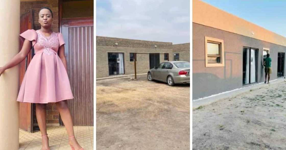 Woman trends for building her own apartment block. Woman trends for building her own apartment block.