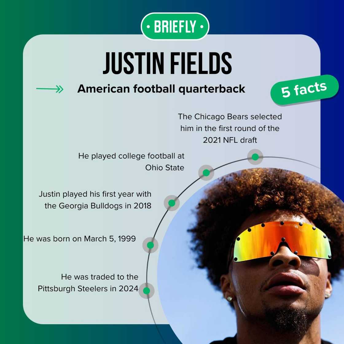 Justin Fields having a good time Justin Fields having a good time