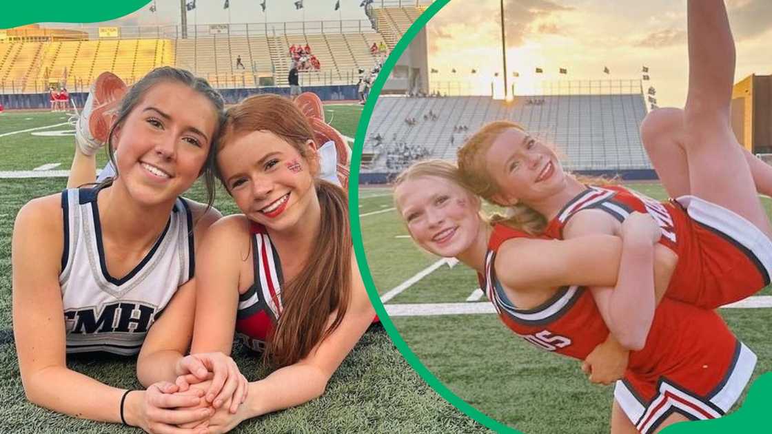 YouTube star Harper Zilmer during a cheerleader-leading session in 2023 YouTube star Harper Zilmer during a cheerleader-leading session in 2023