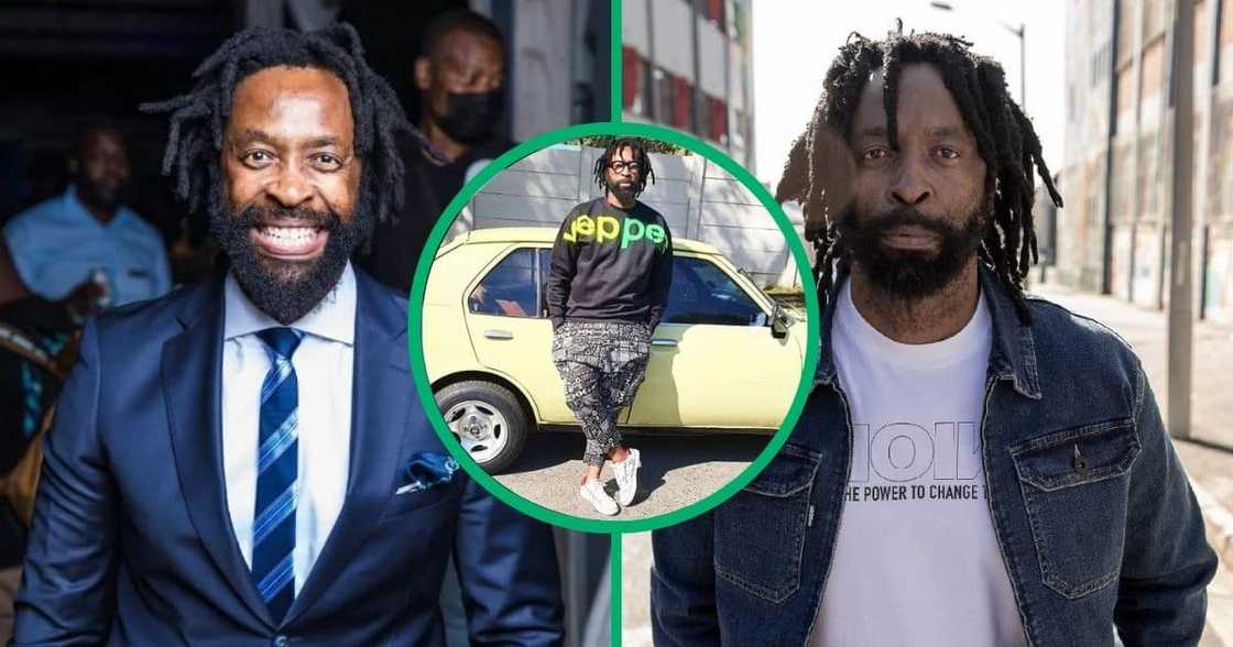 Businessman DJ Sbu has been growing his hair and beard, gradually moving away from circular culture. Businessman DJ Sbu has been growing his hair and beard, gradually moving away from circular culture.