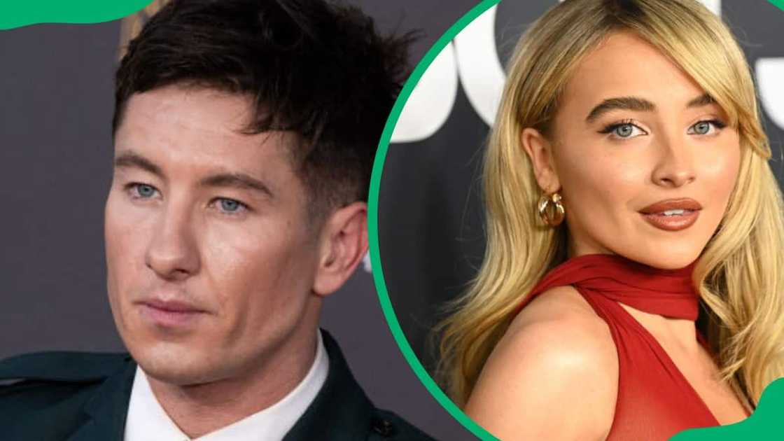 Barry Keoghan attending the 2024 EE BAFTA Film Awards (L). Sabrina Carpenter during the MusiCares Person of the Year Gala in 2024 (R) Barry Keoghan attending the 2024 EE BAFTA Film Awards (L). Sabrina Carpenter during the MusiCares Person of the Year Gala in 2024 (R)