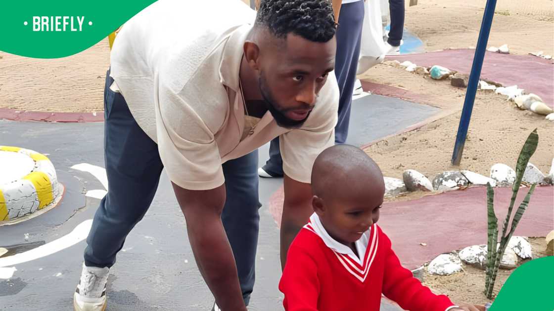 The famous Springbok captain spent the day with the famous tennis player and kids The famous Springbok captain spent the day with the famous tennis player and kids