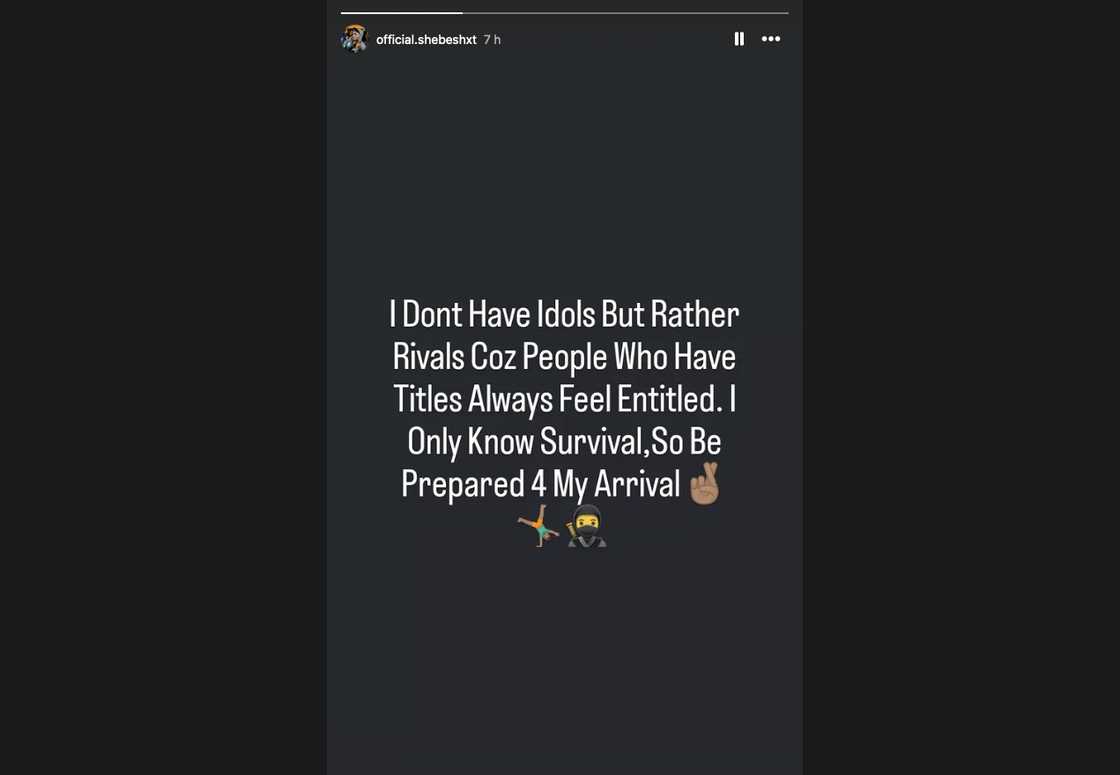 Shebeshxt updated his social media