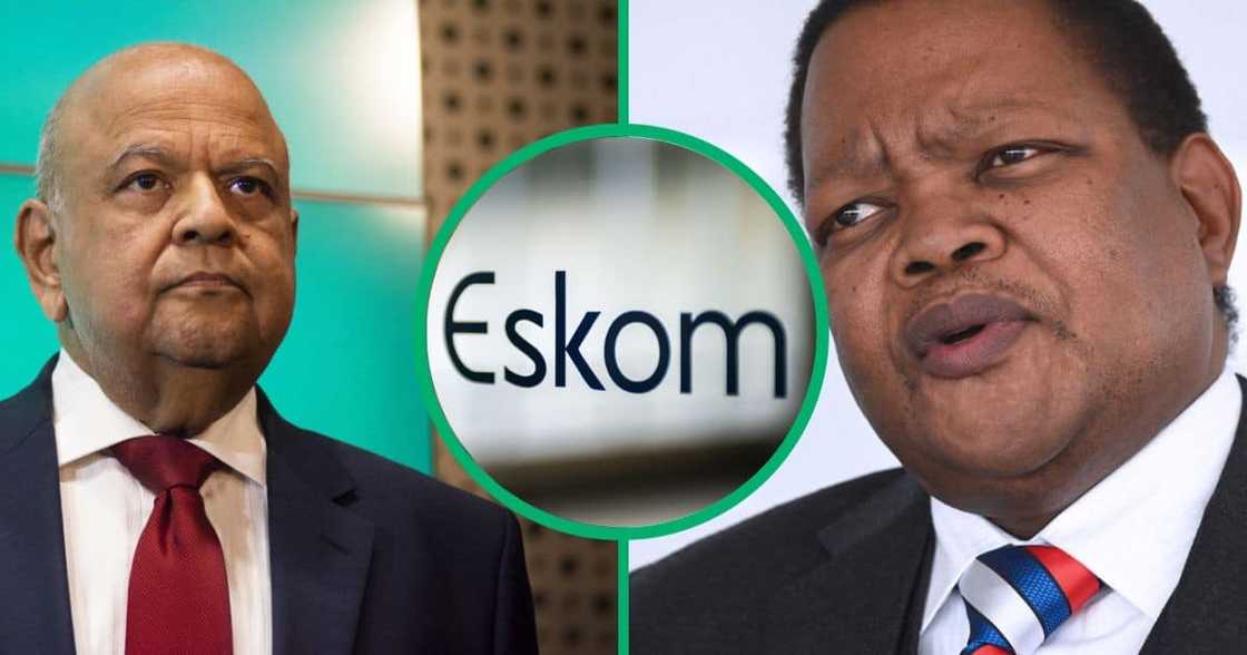 Minister of Public Enterprises Pravin Gordhan and Eskom Chairman Mpho Makwana Minister of Public Enterprises Pravin Gordhan and Eskom Chairman Mpho Makwana
