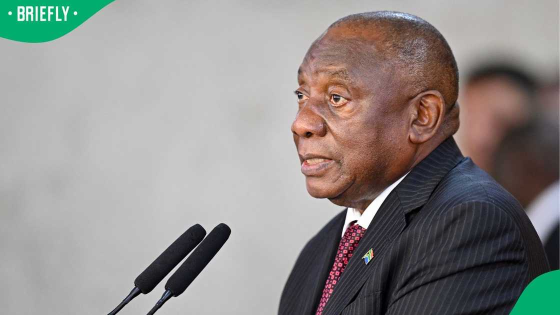 President Cyril Ramaphosa speaking during a State visit to Brazil