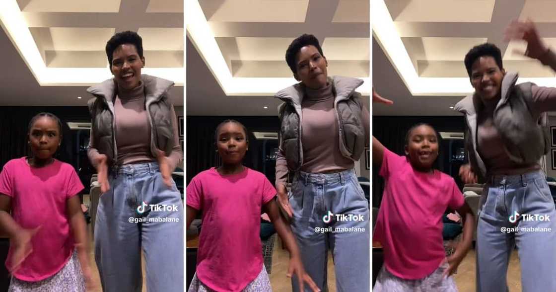 Gail Mabalane and her daughter Zoe busted fire amapiano moves Gail Mabalane and her daughter Zoe busted fire amapiano moves