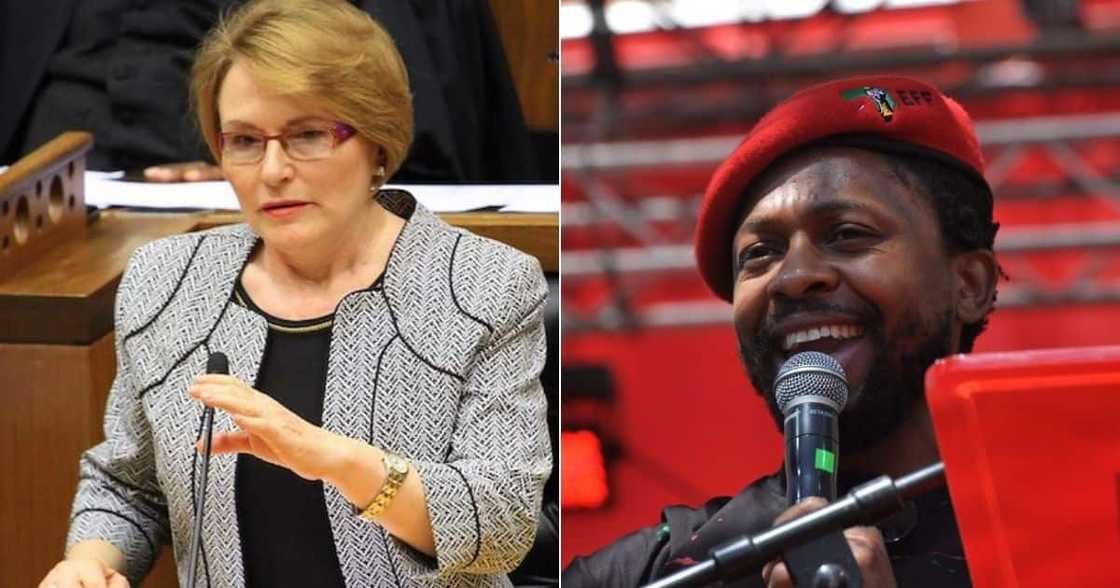 Helen Zille, Democratic Alliance, DA, Economic Freedom Fighters, EFF, Mbuyiseni Ndlozi, Cape Town, Parliament fire, Tshwane, Gauteng, State of the Nation address Helen Zille, Democratic Alliance, DA, Economic Freedom Fighters, EFF, Mbuyiseni Ndlozi, Cape Town, Parliament fire, Tshwane, Gauteng, State of the Nation address