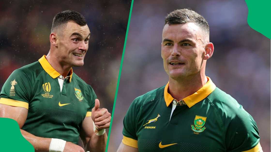 Jesse Kriel at the Rugby World Cup Final in France and the Summer Rugby International.