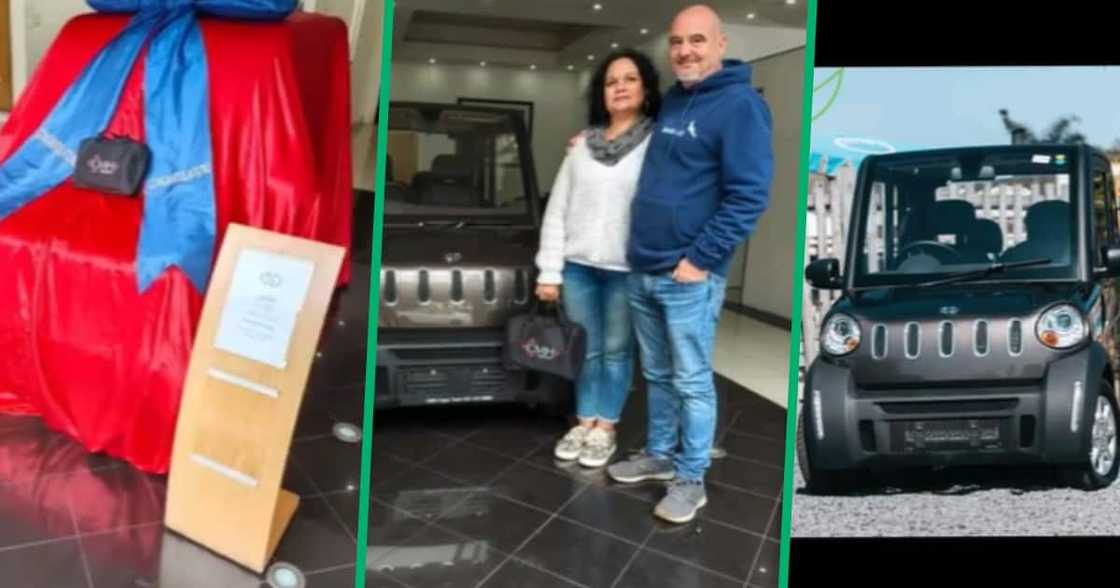 Electric car, Mzansi, TikTok video, couple Electric car, Mzansi, TikTok video, couple