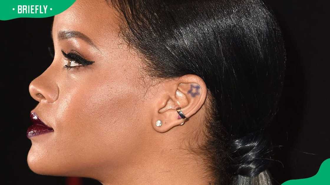 Rihanna’s ear tattoo Rihanna’s ear tattoo
