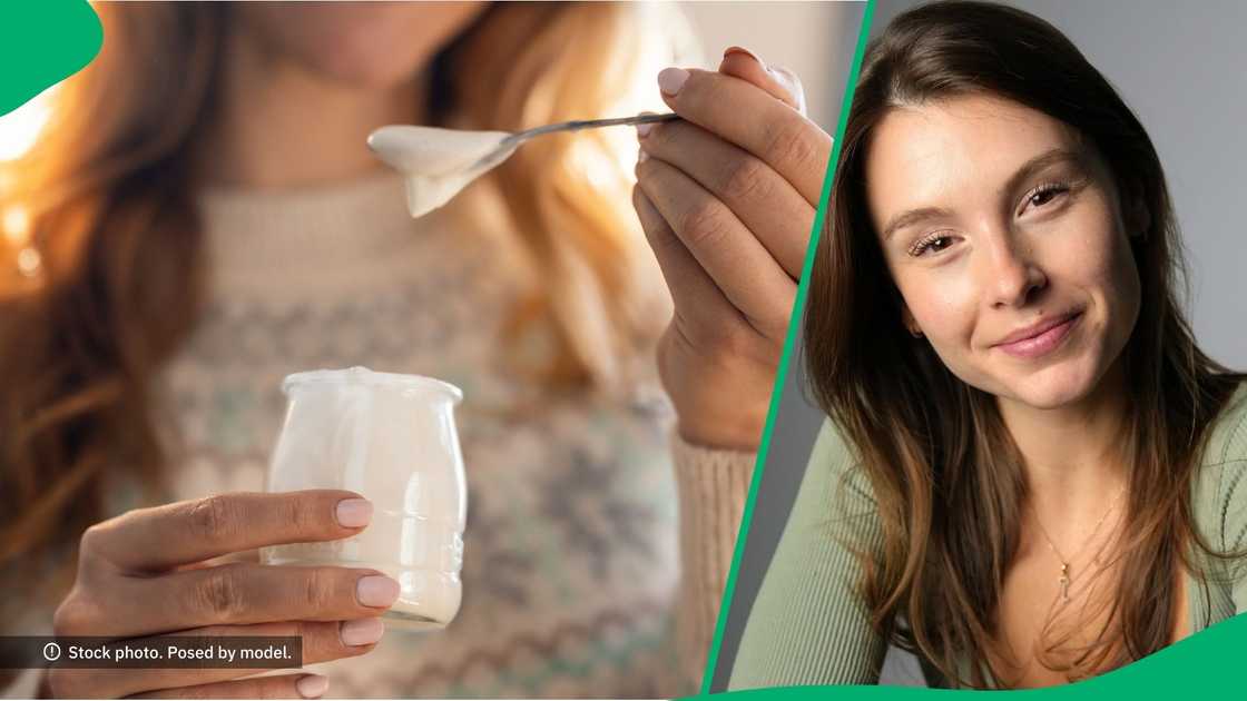 A British woman was confused about South Africa's yoghurt. A British woman was confused about South Africa's yoghurt.