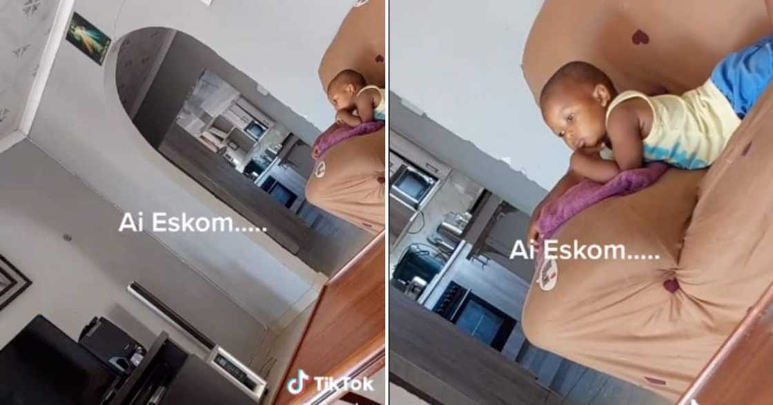 South African toddler loadshedding viral on TikTok South African toddler loadshedding viral on TikTok