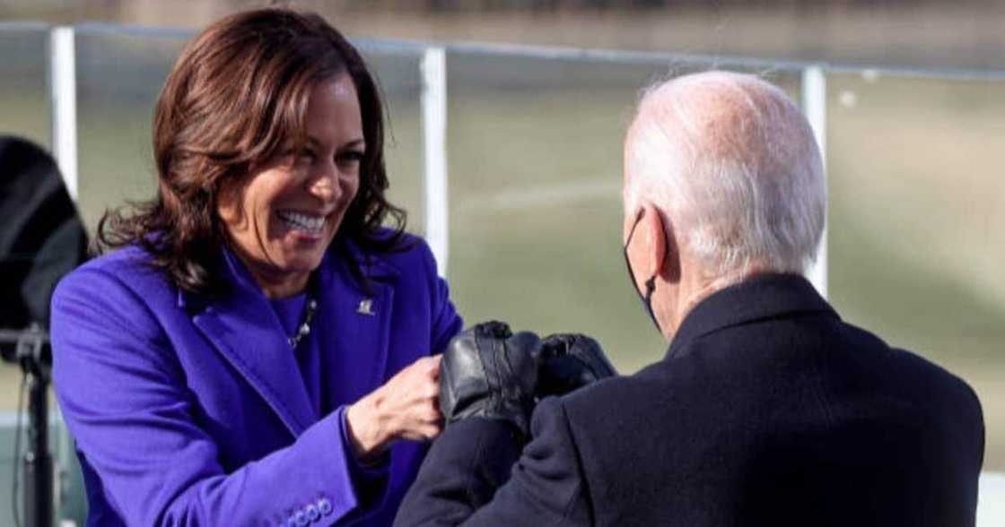 Joe Biden appears to be wearing bulletproof vest during highly guarded inauguration ceremony