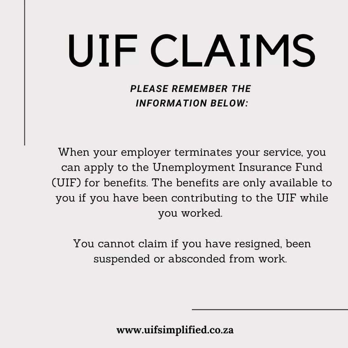 What are UIF claims? What are UIF claims?