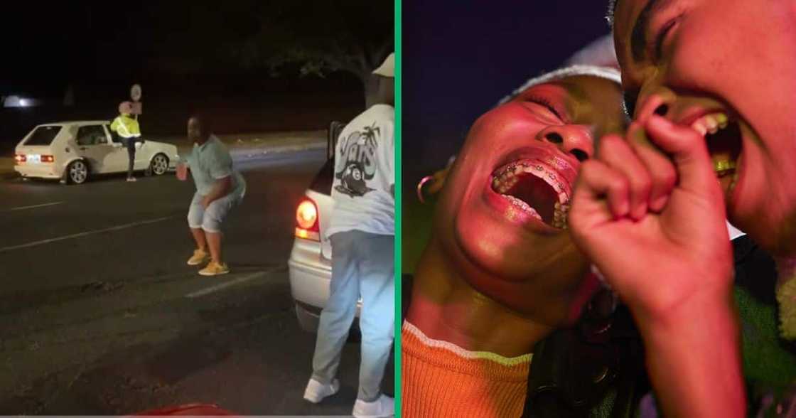 Citi golf driver goes viral for jumping into car Citi golf driver goes viral for jumping into car