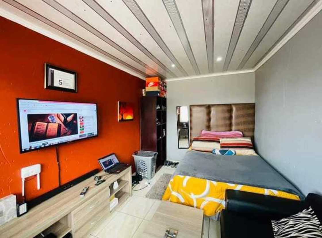 The home of the young man. The home of the young man.