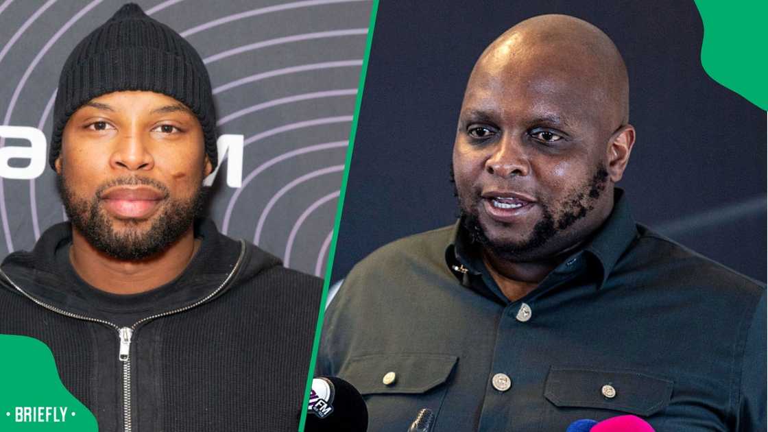 Sizwe Dhlomo threw shade at Floyd Shivambu. Sizwe Dhlomo threw shade at Floyd Shivambu.