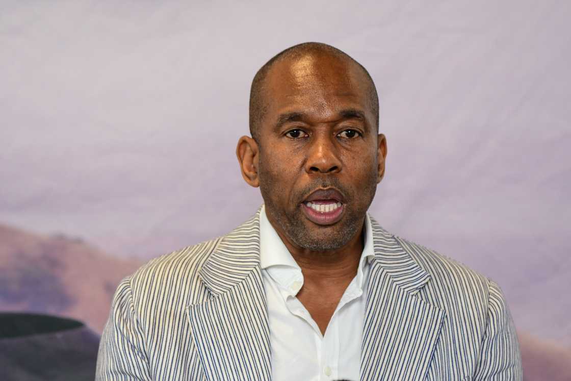 Moses Tembe speaks during a media briefing in Durban, South Africa