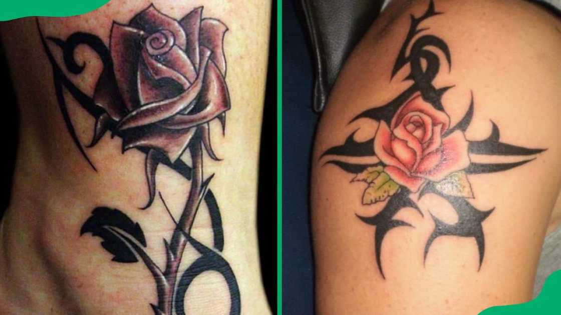 Tribal rose tattoos