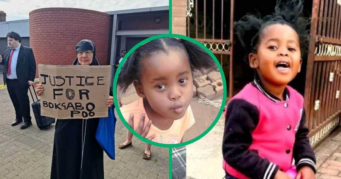 Collage image of four-year-old Bokgabo Poo Collage image of four-year-old Bokgabo Poo