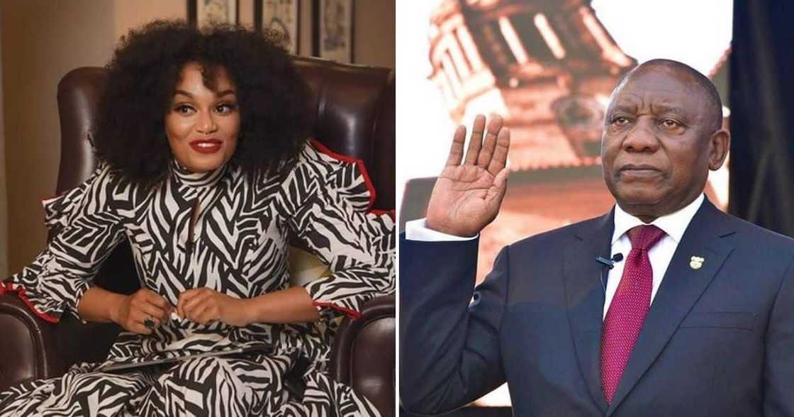 Pearl Thusi criticised Cyril Ramaphosa