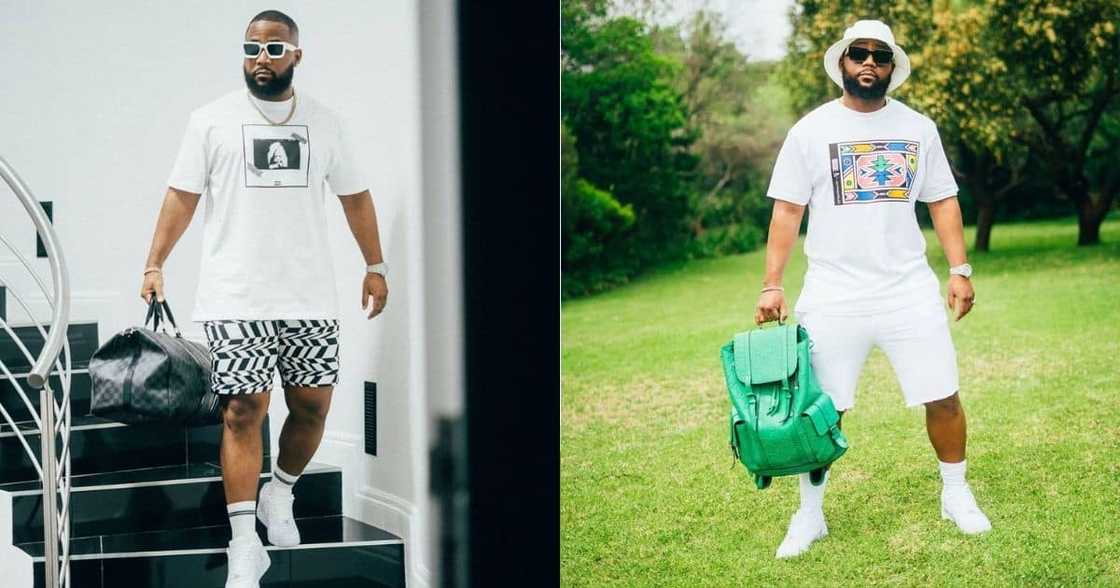 Cassper Nyovest gives away old clothes to fan, Mzansi applauds him Cassper Nyovest gives away old clothes to fan, Mzansi applauds him