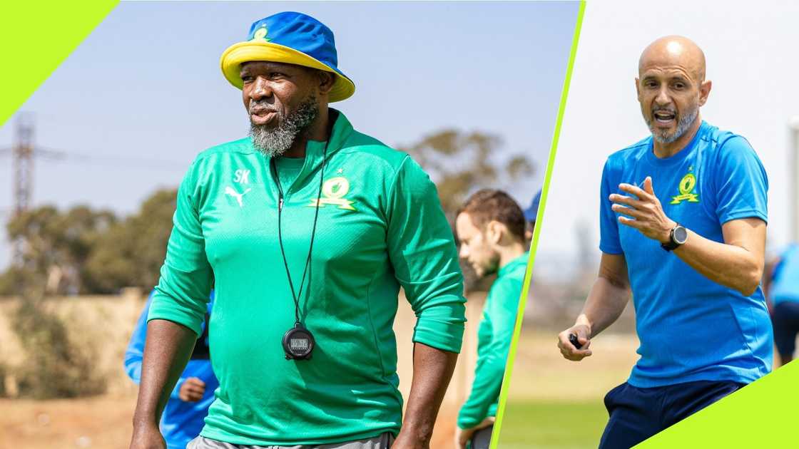 Mamelodi Sundowns assistant coach Steve Komphela has enjoyed a good start under head coach Miguel Cardoso.