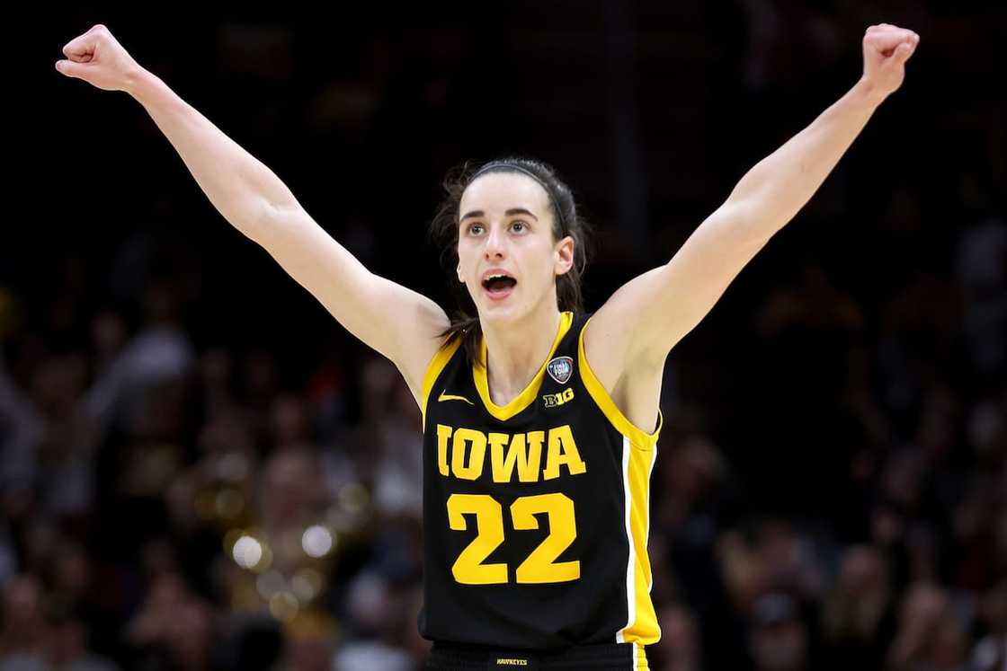 Caitlin Clark at an NCAA game