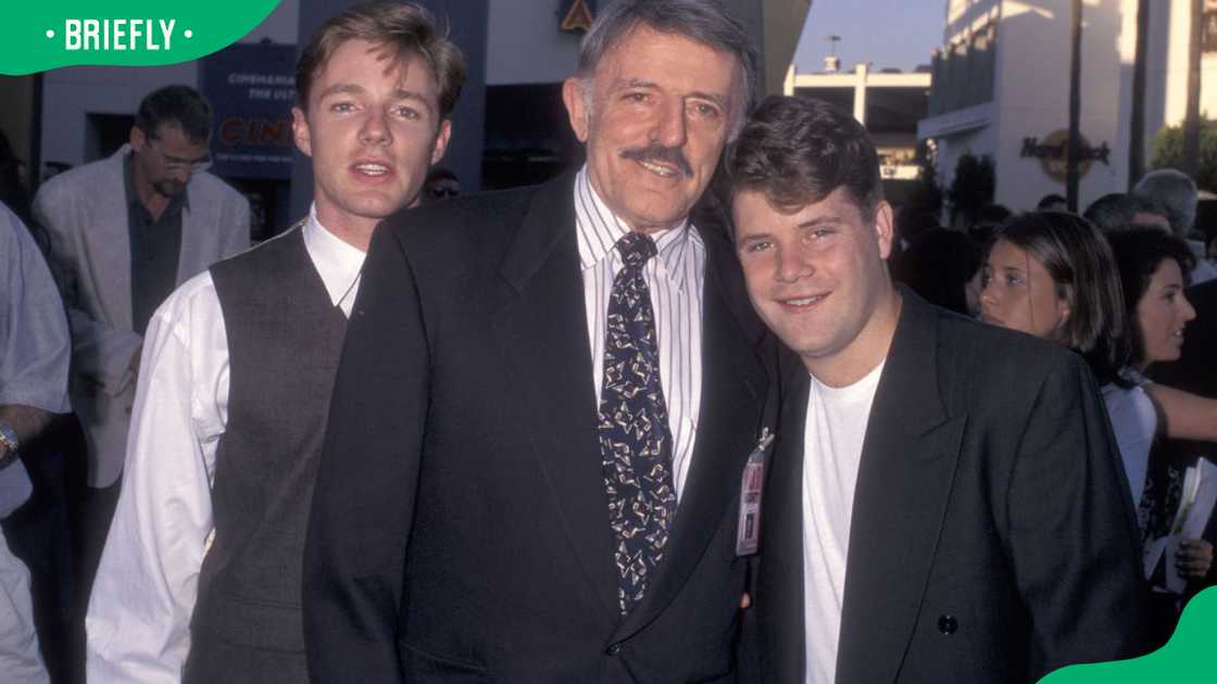 Mackenzie Astin, Joh Astin and Sean Astin (L-R) at the Cineplex Odeon Universal City Cinemas in 1996