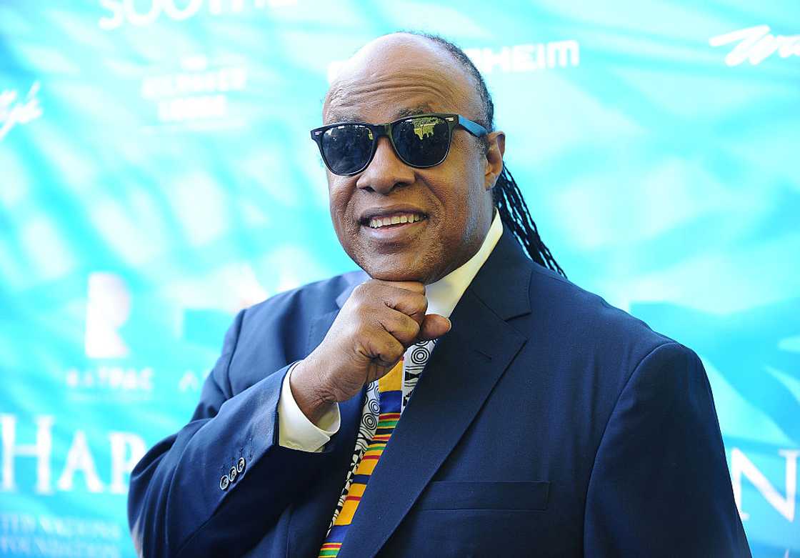 Stevie Wonder in Los Angeles, California. Stevie Wonder in Los Angeles, California.