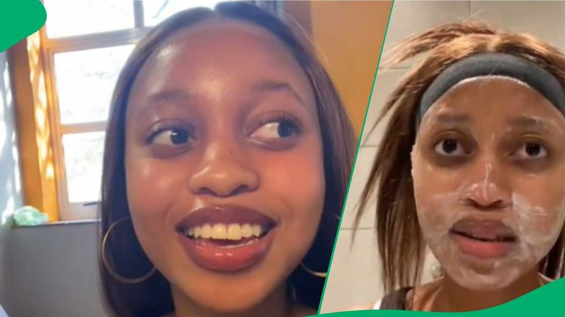 TikTok video of lady's remedy for recurring acne