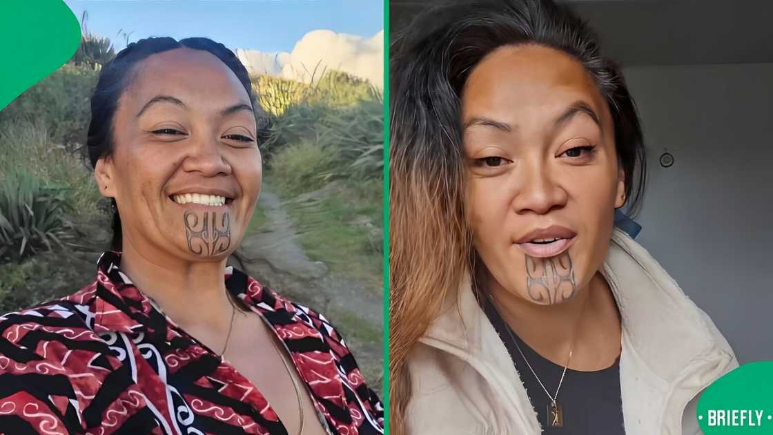 A Māori woman in New Zealand showcased her support for the #Justice4Cwecwe movement. A Māori woman in New Zealand showcased her support for the #Justice4Cwecwe movement.