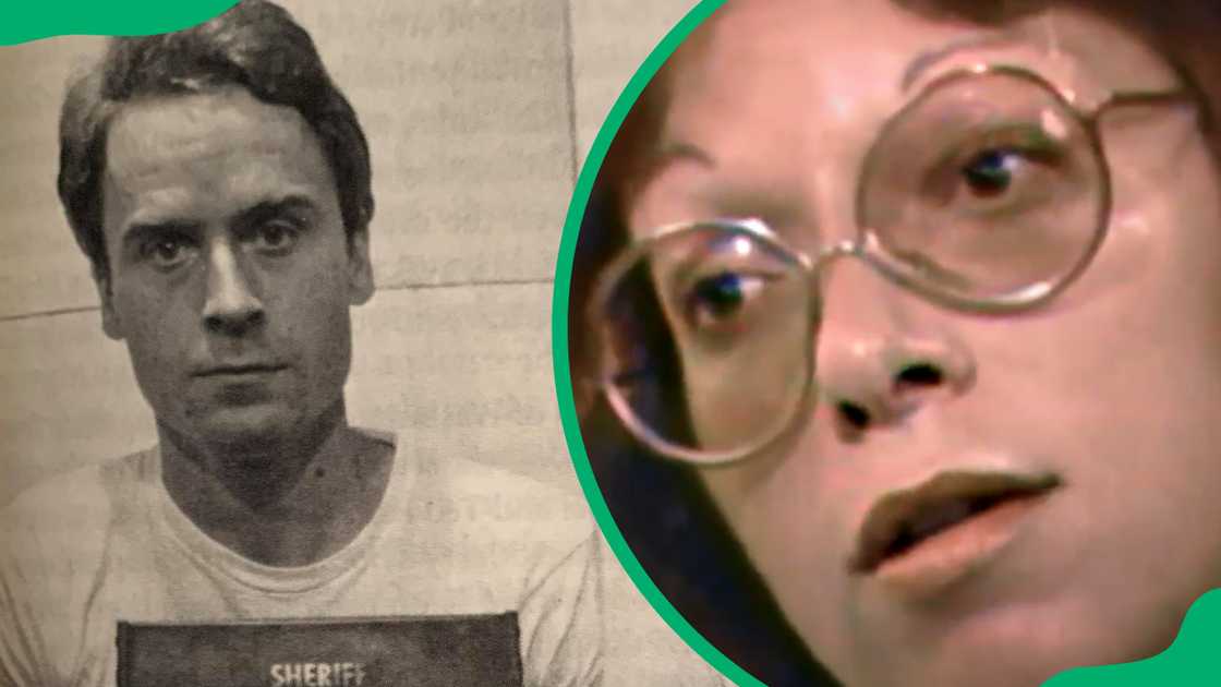 Ted Bundy mugshot and Carole Ann Boone