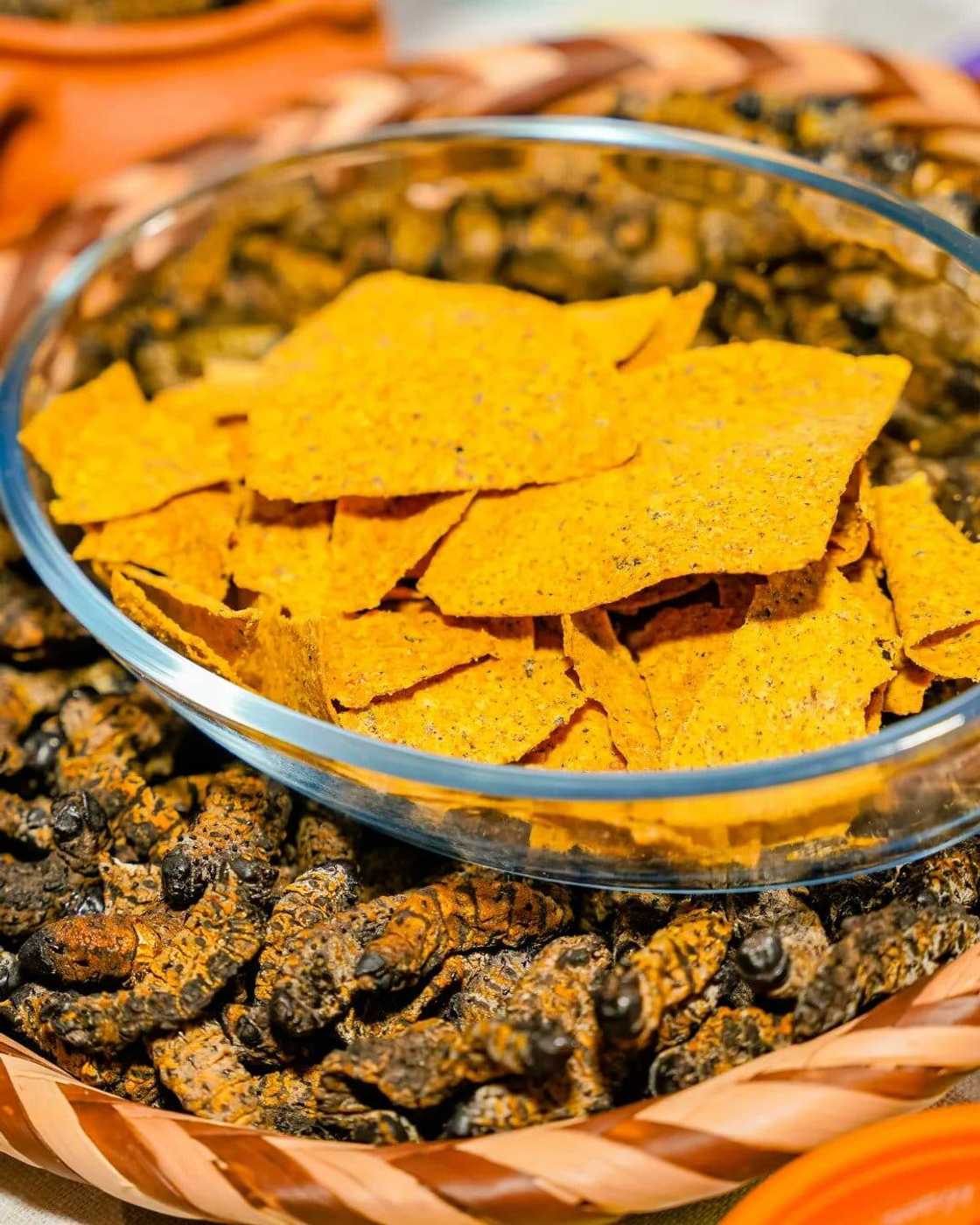 South African woman puts a local spin on chips. South African woman puts a local spin on chips.