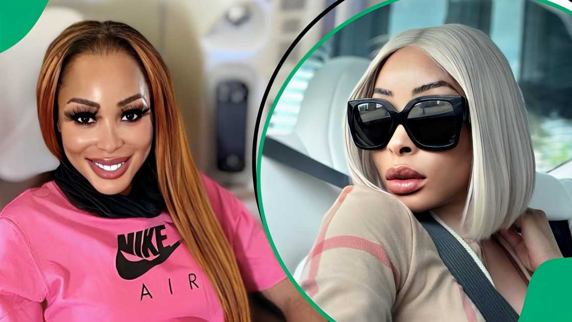 Khanyi Mbau shared her progress Khanyi Mbau shared her progress