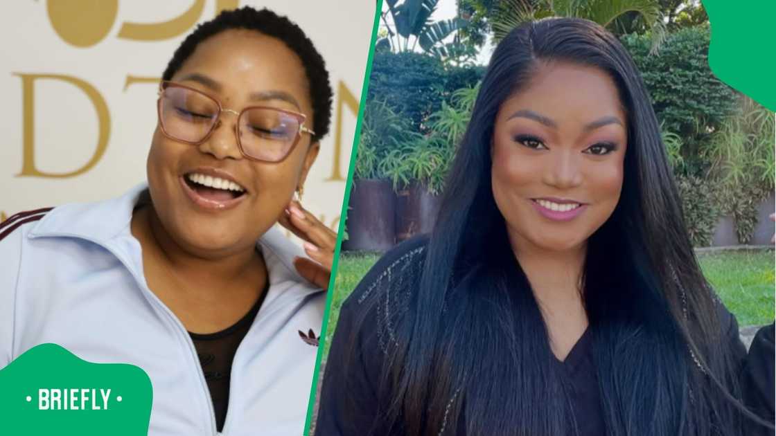MaKhumalo showed off a baby and SA has questions.