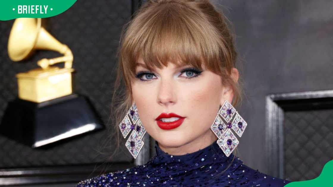Actress Taylor Swift at the 65th Grammy Awards held at the Crytpo.com Arena in 2023 Actress Taylor Swift at the 65th Grammy Awards held at the Crytpo.com Arena in 2023