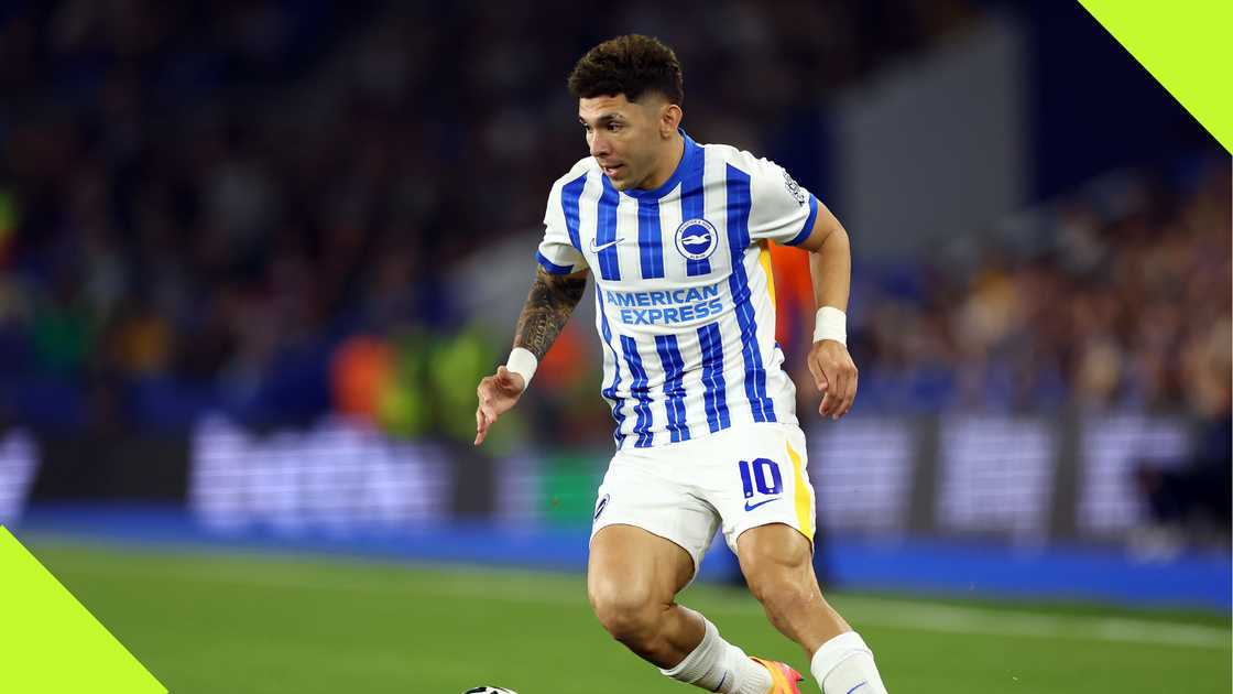 Julio Enciso in action for Brighton and Hove Albion