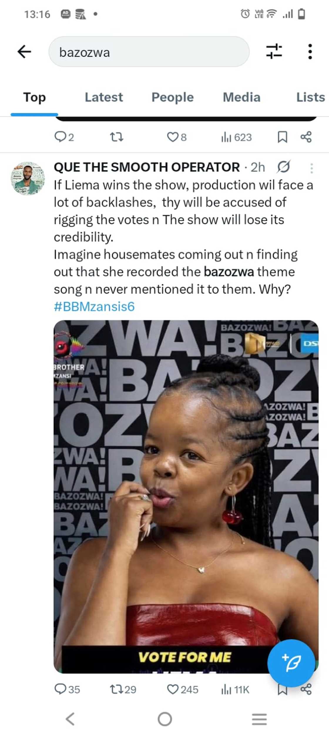 Liema Pantsi faced "favouritism" allegations