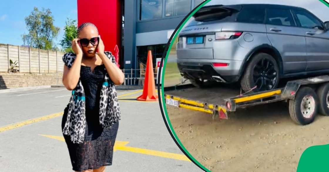 SA comforts lady after losing her ride