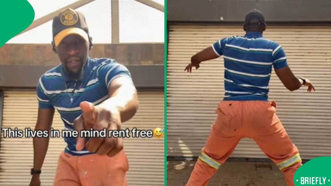 A screenshot highlighting the dancing clip that sparked online engagement and entertainment