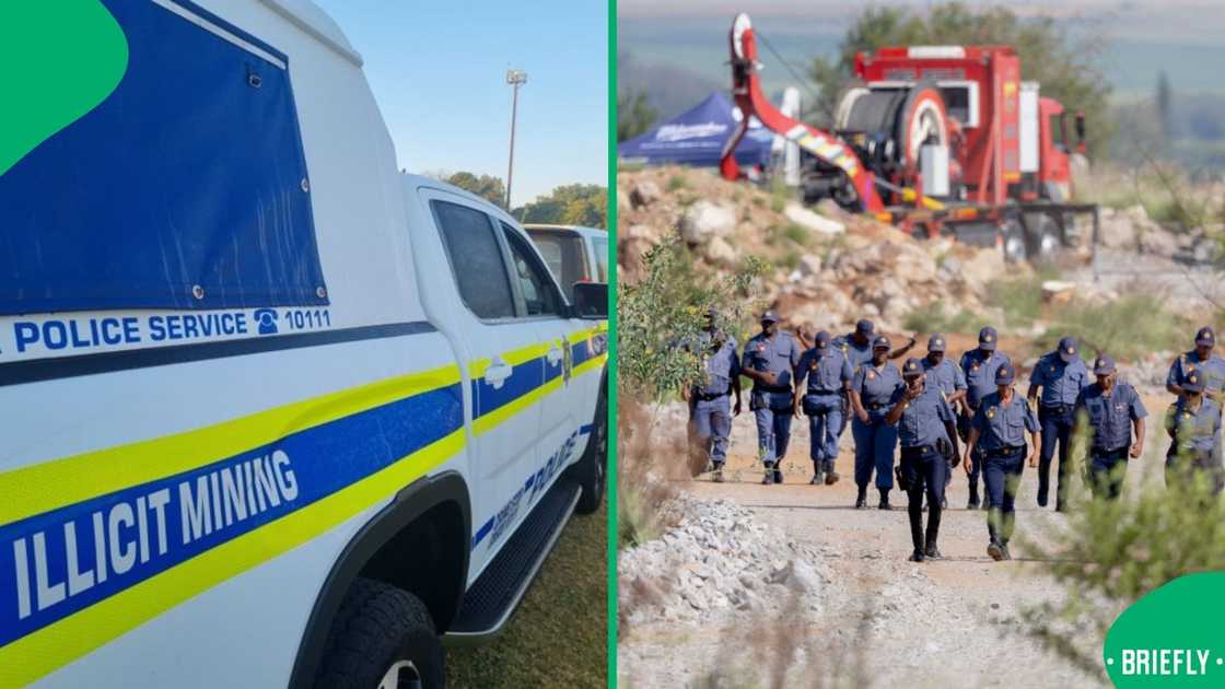 The South African Police Service clarified misinformation spread about its Stilfontein operation